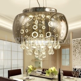 Lampă modernă rotundă de 40 cm de sticlă