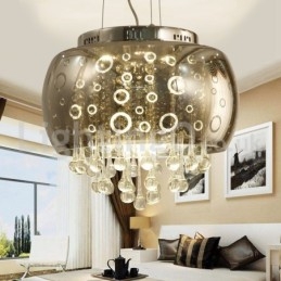 Lampă modernă rotundă de 40 cm de sticlă