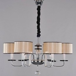Candelabru contemporan modern din metal cromat din cristal