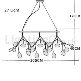 Candelabru Post modern Fireflies