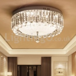 Plafoniere moderne, rotunde, cu montare încastrabilă din cristal
