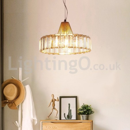 Lampă de cristal Nordic cu un singur cap Lampă de cristal Nordic cu un singur cap