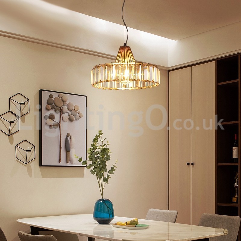 Lampă de cristal Nordic cu un singur cap