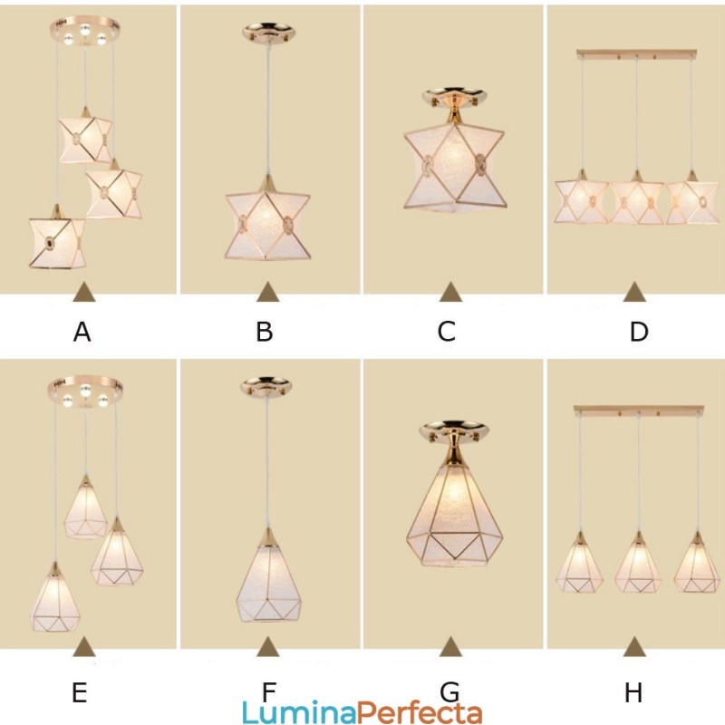 Preț redus Lampă suspendată modernă cu 1 lumină și 3 lumini