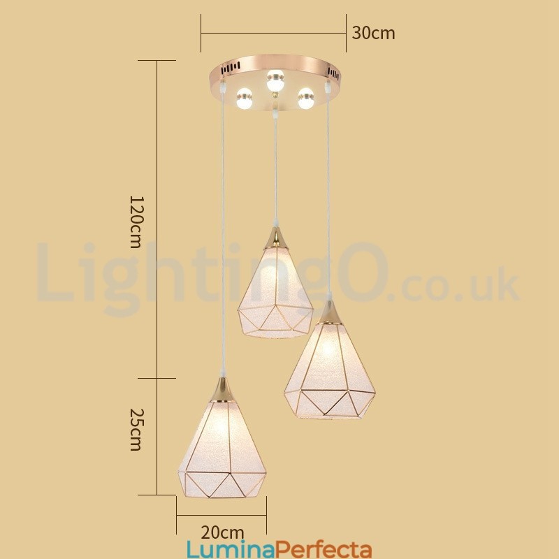 Preț redus Lampă suspendată modernă cu 1 lumină și 3 lumini
