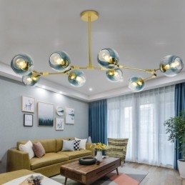 Nordic Modern Magic Bean Candelabru din sticlă Candelabru molecular