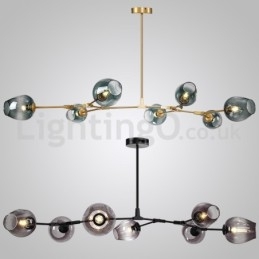 Nordic Modern Magic Bean Candelabru din sticlă Candelabru molecular