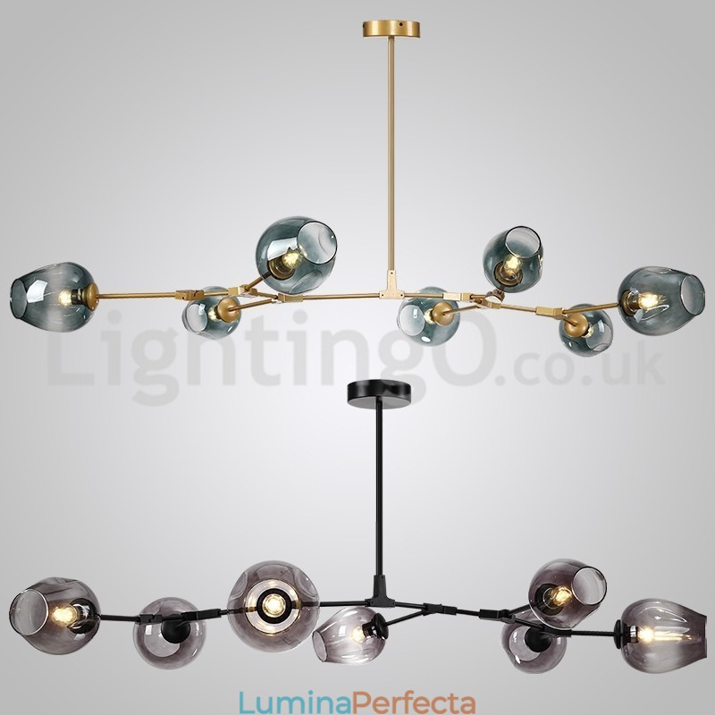 Nordic Modern Magic Bean Candelabru din sticlă Candelabru molecular