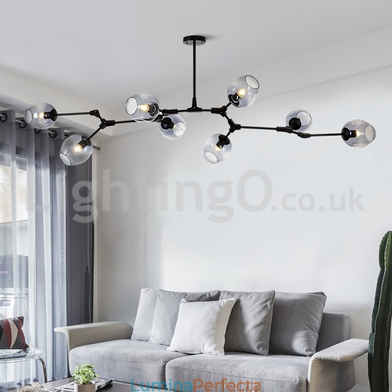 Nordic Modern Magic Bean Candelabru din sticlă Candelabru molecular