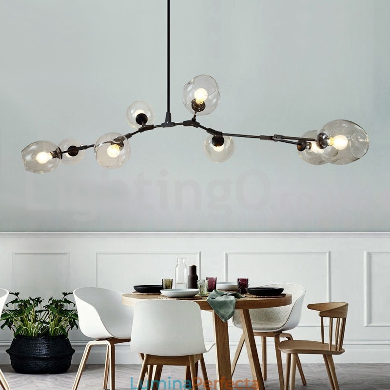 Nordic Modern Magic Bean Candelabru din sticlă Candelabru molecular