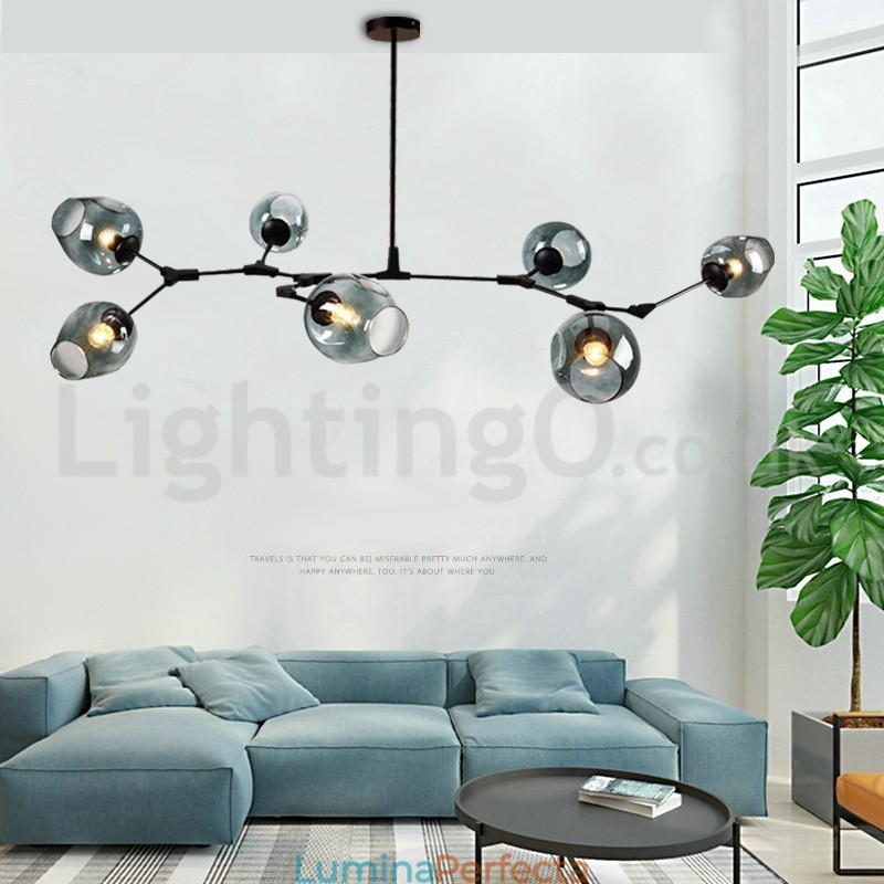 Nordic Modern Magic Bean Candelabru din sticlă Candelabru molecular
