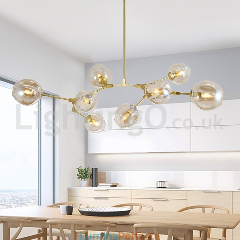 Nordic Modern Magic Bean Candelabru din sticlă Candelabru molecular