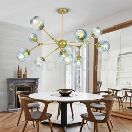 Nordic Postmodern Molecular Magic Bean Chandelier Cafe