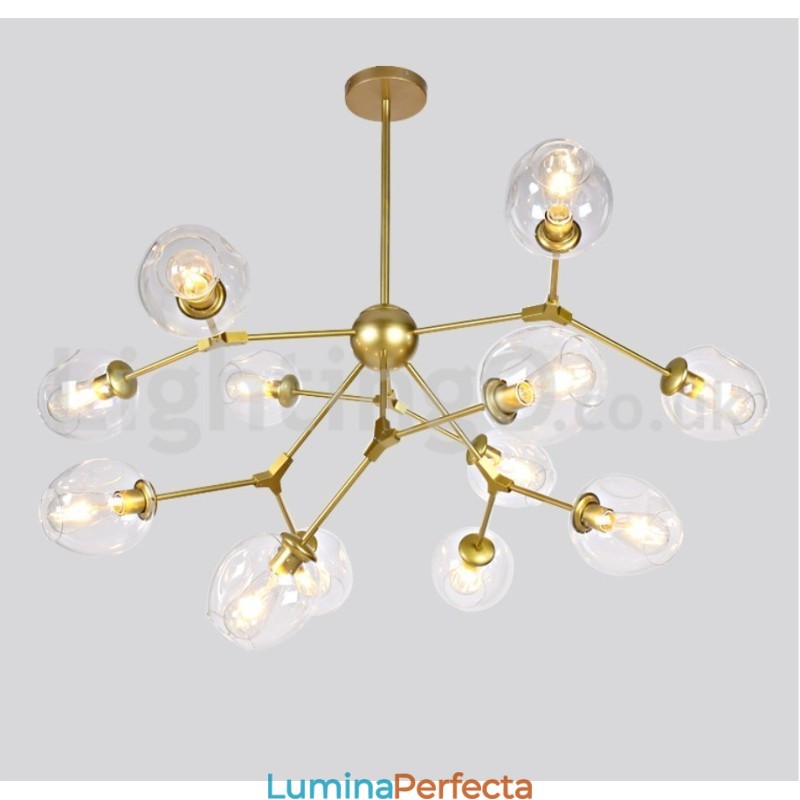 Nordic Postmodern Molecular Magic Bean Chandelier Cafe