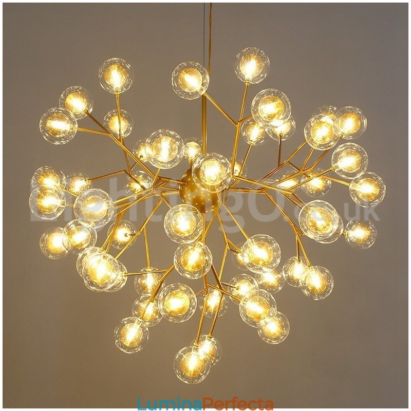 Nordic Postmodern Molecular Bubble Candelabru Candelabru de sticlă