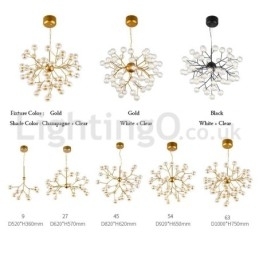 Nordic Postmodern Molecular Bubble Candelabru Candelabru de sticlă