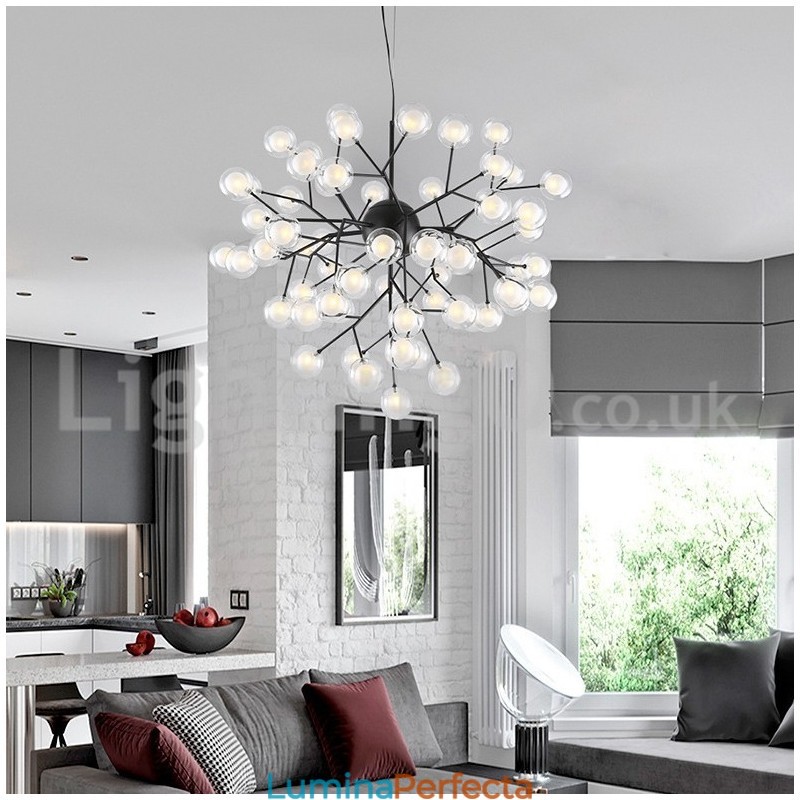 Nordic Postmodern Molecular Bubble Candelabru Candelabru de sticlă