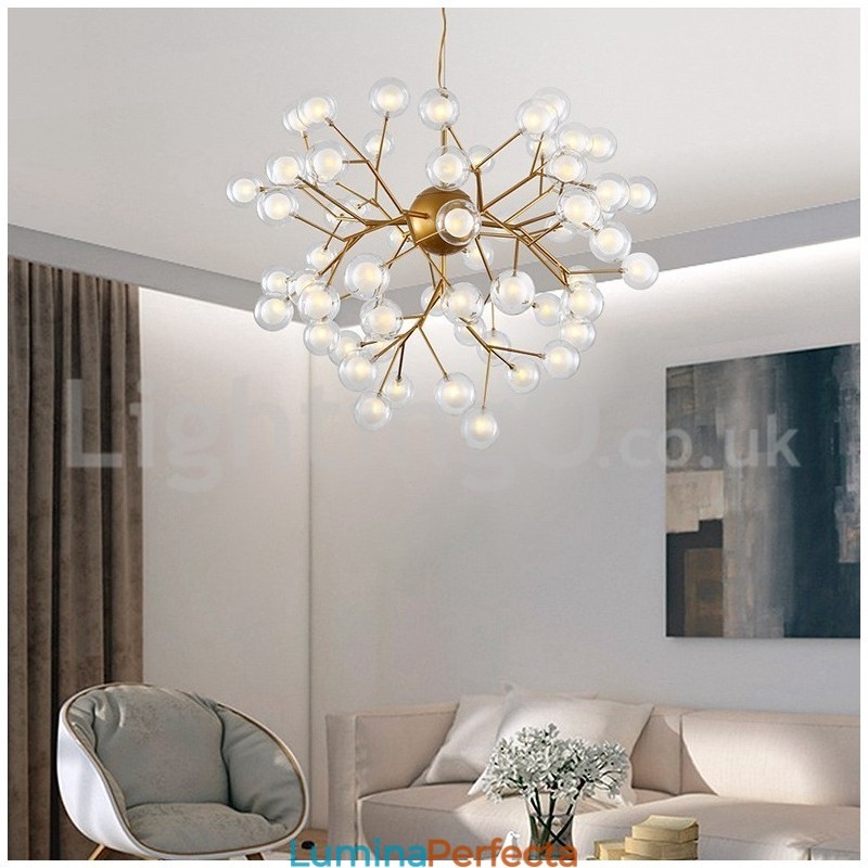 Nordic Postmodern Molecular Bubble Candelabru Candelabru de sticlă