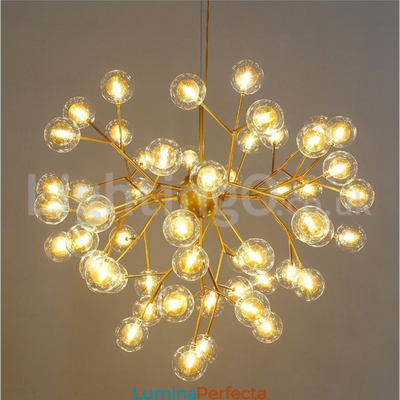 Nordic Postmodern Molecular Bubble Candelabru Candelabru de sticlă