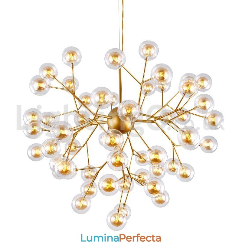 Nordic Postmodern Molecular Bubble Candelabru Candelabru de sticlă