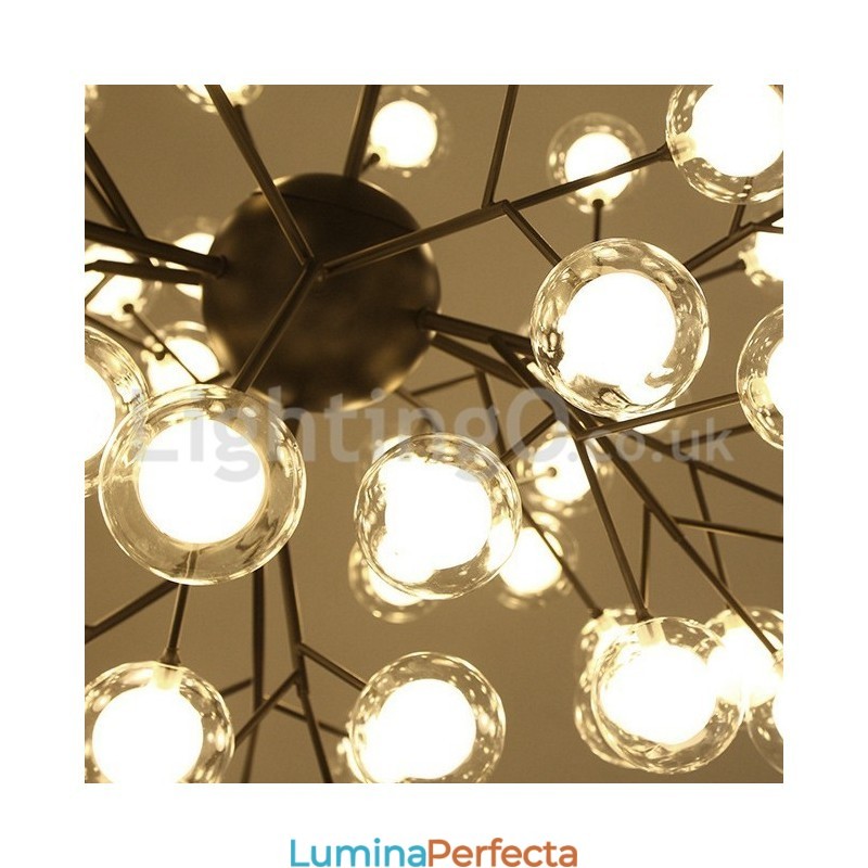 Nordic Postmodern Molecular Bubble Candelabru Candelabru de sticlă