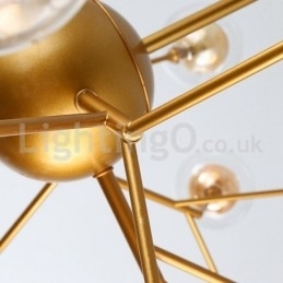 Nordic Postmodern Molecular Bubble Candelabru Candelabru de sticlă