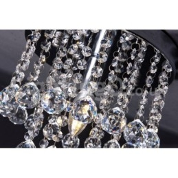 Candelabru rotund modern de cristal pentru verandă