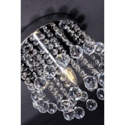 Candelabru rotund modern de cristal pentru verandă
