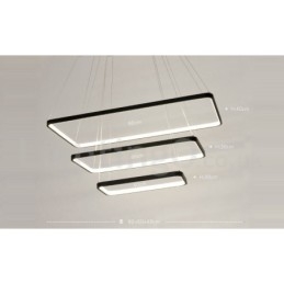 Lampă suspendată reglabilă cu telecomandă Design modern Trei dreptunghiuri