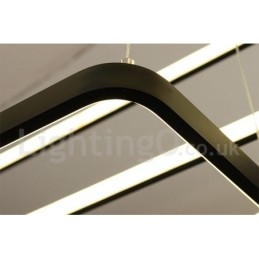 Lampă suspendată reglabilă cu telecomandă Design modern Trei dreptunghiuri