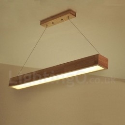Lampă lungă modernă din lemn