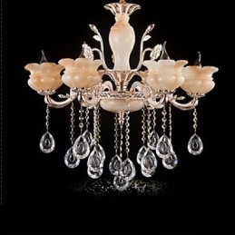 Lampă suspendată din cristal de jad Candelabru în stil lumânare