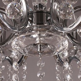 Candelabru elegant din cristal cromat