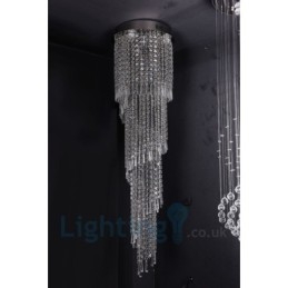 4 x GU10 + 8 x G4 150 cm lungă de cristal drop light modern K9 cristal rotund plafon plafon