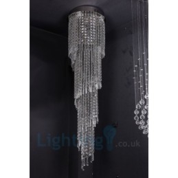 4 x GU10 + 8 x G4 150 cm lungă de cristal drop light modern K9 cristal rotund plafon plafon