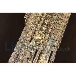 4 x GU10 + 8 x G4 150 cm lungă de cristal drop light modern K9 cristal rotund plafon plafon