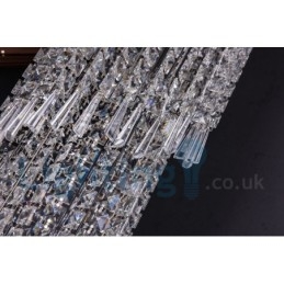 4 x GU10 + 8 x G4 150 cm lungă de cristal drop light modern K9 cristal rotund plafon plafon
