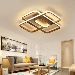 Plafoniera modernă, contemporană, cu pictură din aluminiu, Lumină încastrabilă, cu dimmer cu telecomandă, poate fi folosită și ca lampă de perete