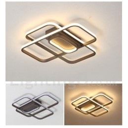 Plafoniera modernă, contemporană, cu pictură din aluminiu, Lumină încastrabilă, cu dimmer cu telecomandă, poate fi folosită și ca lampă de perete