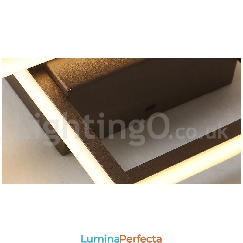 Plafoniera modernă, contemporană, cu pictură din aluminiu, Lumină încastrabilă, cu dimmer cu telecomandă, poate fi folosită și ca lampă de perete