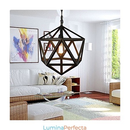 Candelabru din metal vintage Rustic Lodge