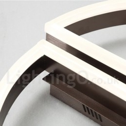 Plafoniera rotundă, modernă, contemporană, din aluminiu, cu montare încastrabilă, cu dimmer cu telecomandă, poate fi folosită și ca lampă de perete