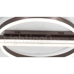 Plafoniera rotundă, modernă, contemporană, din aluminiu, cu montare încastrabilă, cu dimmer cu telecomandă, poate fi folosită și ca lampă de perete