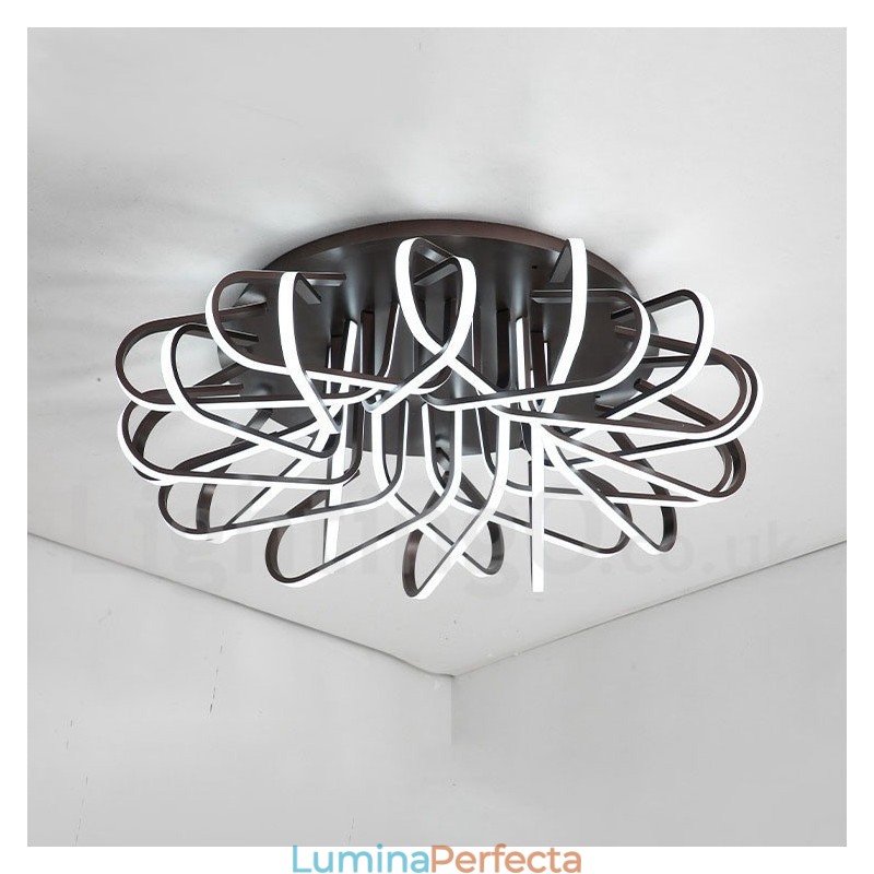 Plafoniera din aluminiu, modernă și contemporană, cu reglare reglabilă, Cuib de pasăre, poate fi folosită și ca lampă de perete