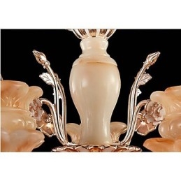 Lampă suspendată din cristal de jad Candelabru în stil lumânare