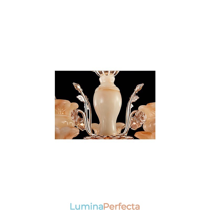 Lampă suspendată din cristal de jad Candelabru în stil lumânare