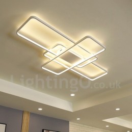 Plafoniera modernă, contemporană, cu pictură din aluminiu, Lampă de perete cu montare încasată, cu dimmer cu telecomandă pentru camera de zi, dormitor, poate fi folosită și ca lumină de perete