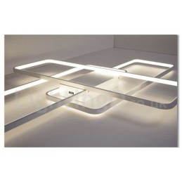 Plafoniera modernă, contemporană, cu pictură din aluminiu, Lampă de perete cu montare încasată, cu dimmer cu telecomandă pentru camera de zi, dormitor, poate fi folosită și ca lumină de perete