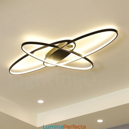 Plafoniera ovală, modernă, contemporană, din aluminiu, care poate fi reglată, lampă cu montare întinsă pentru camera de zi, dormitor, poate fi folosită și ca lampă de perete Plafoniera ovală, modernă, contemporană, din aluminiu, care poate fi reglată, lampă cu montare întinsă pentru camera de zi, dormitor, poate fi folosită și ca lampă de perete