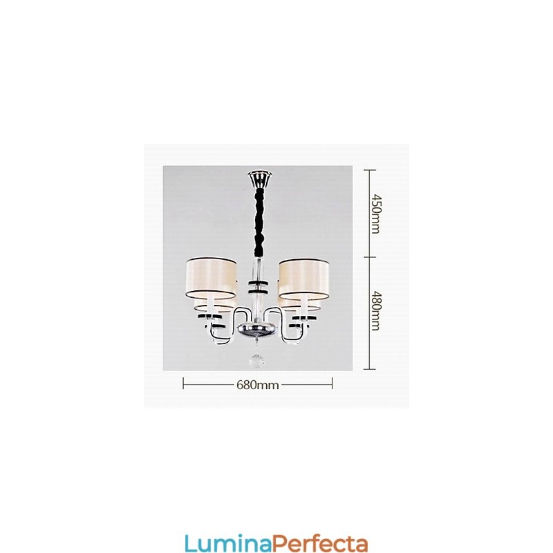 Candelabru minimalist modern de iluminat candelabru de cristal de artă din pânză